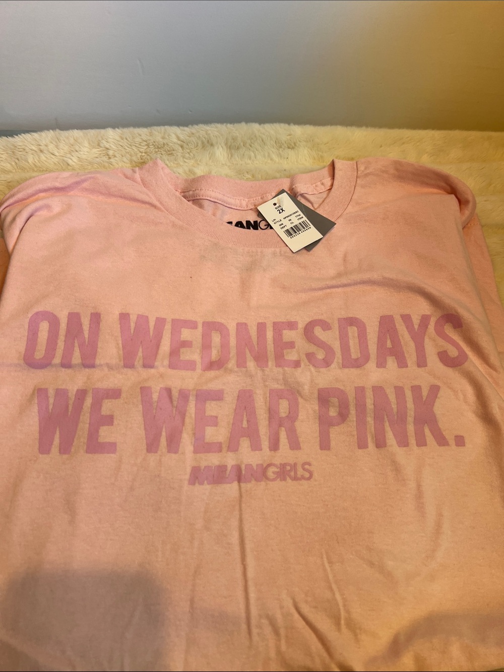 Mean Girls 'On Wednesdays We Wear Pink' Pink Graphic Tee